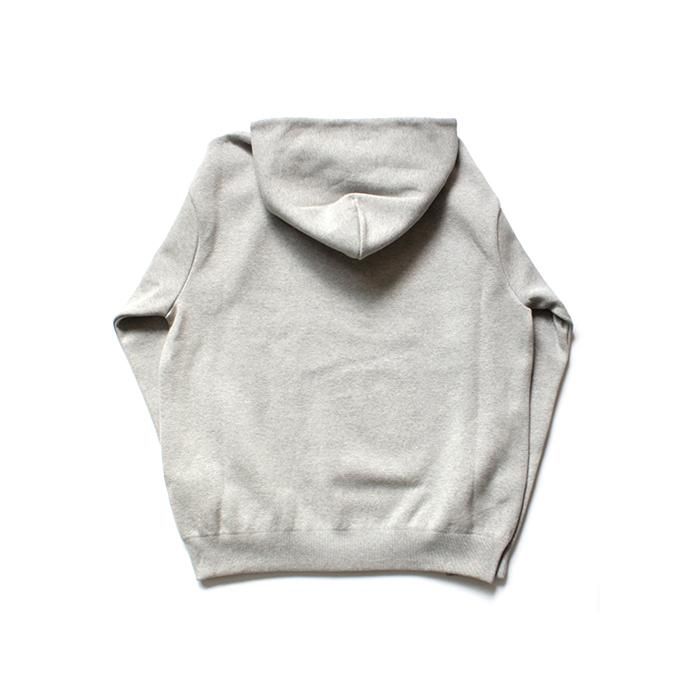 136090606 crepuscule / milano rib PK ミラノリブ ニットパーカー 1803-010 - L.Gray 02