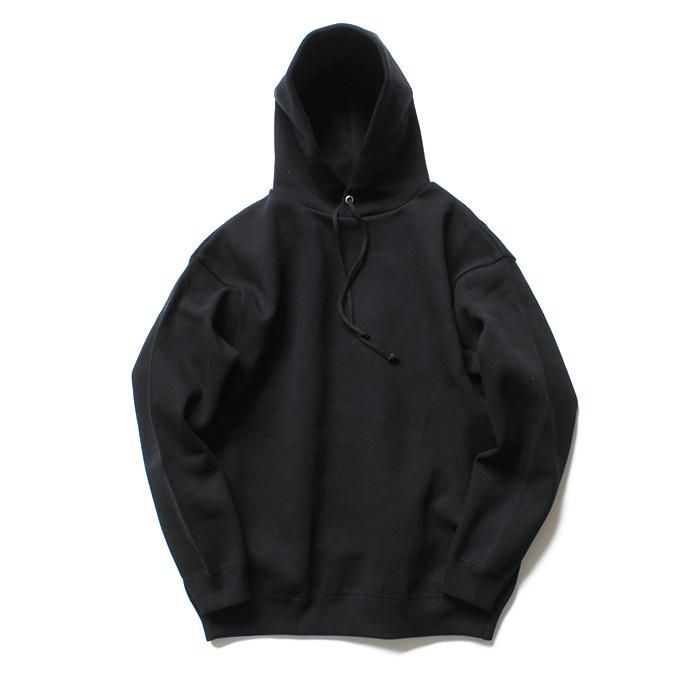 136090808 crepuscule / milano rib PK ミラノリブ ニットパーカー 1803-010 - Black 01