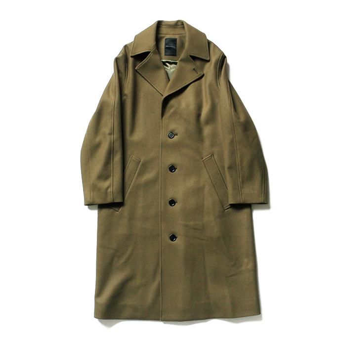 136122625 smoothday / ユニセックス スプリットラグランオーバーコート SL-C001-100 - カーキ 01