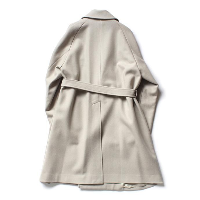 136123138 smoothday / ユニセックス メルトン タイロッケンコート SL-C002-100 - ミルクティー<img class='new_mark_img2' src='//img.shop-pro.jp/img/new/icons47.gif' style='border:none;display:inline;margin:0px;padding:0px;width:auto;' /> 02