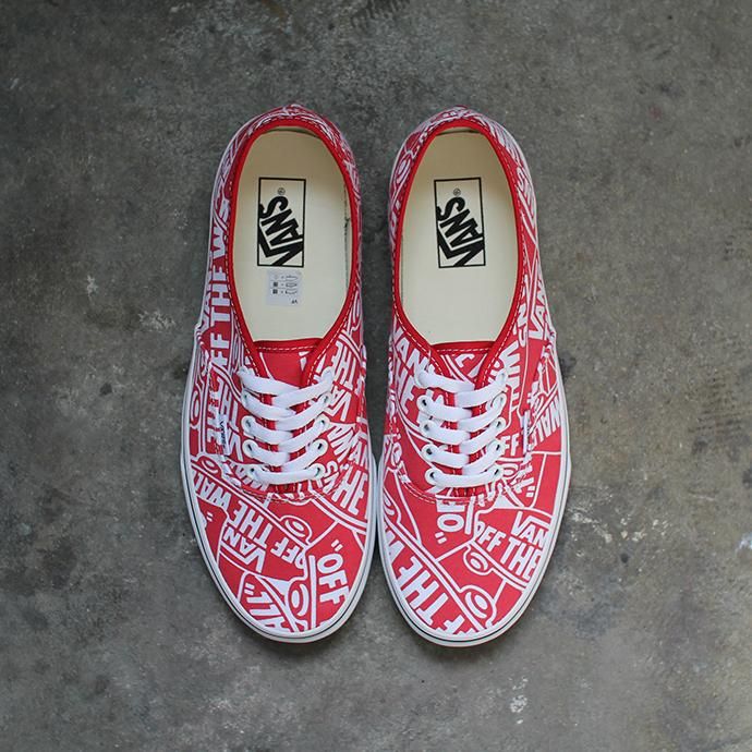 136126920 VANS / OTW Repeat Authentic ヴァンズ オーセンティック Red/True White VN0A38EMUKL 02