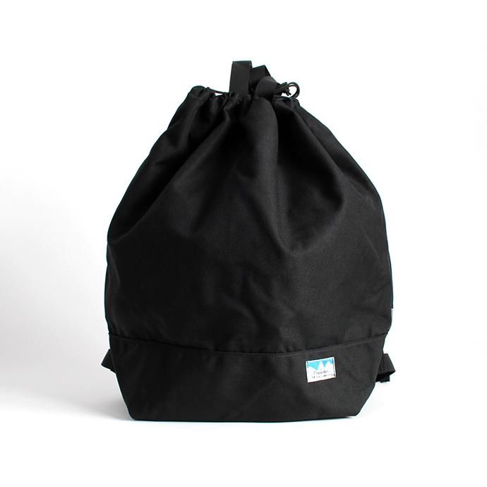 136189554 Powderhorn Mountaineering / P.H. DS Pack ドローストリングバックパック PHB-003 - Black 01