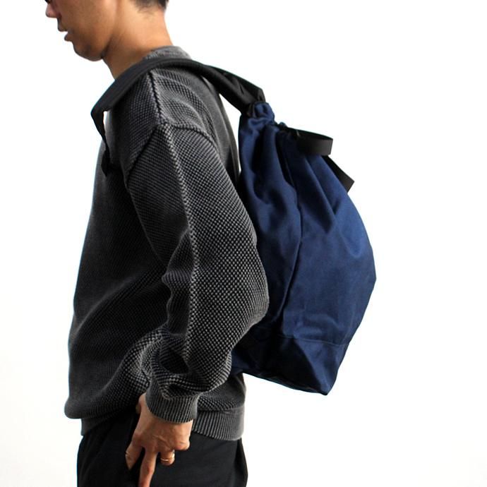 136189592 Powderhorn Mountaineering / P.H. DS Pack ドローストリングバックパック PHB-003 - Navy 02
