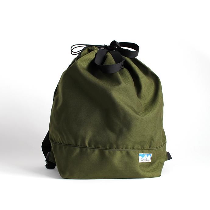 136189643 Powderhorn Mountaineering / P.H. DS Pack ドローストリングバックパック PHB-003 - Olive 01