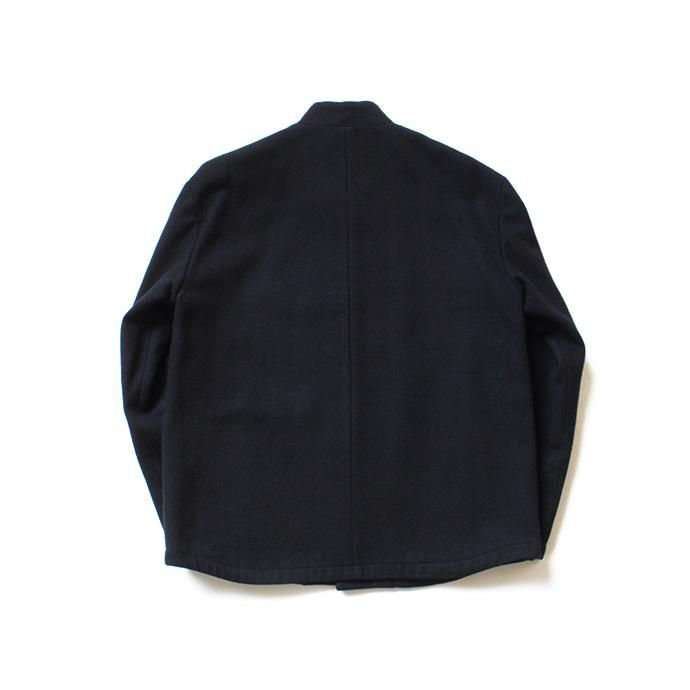 136224970 STILL BY HAND / BL0284 ウールメルトン スタンドカラージャケット - Navy 02
