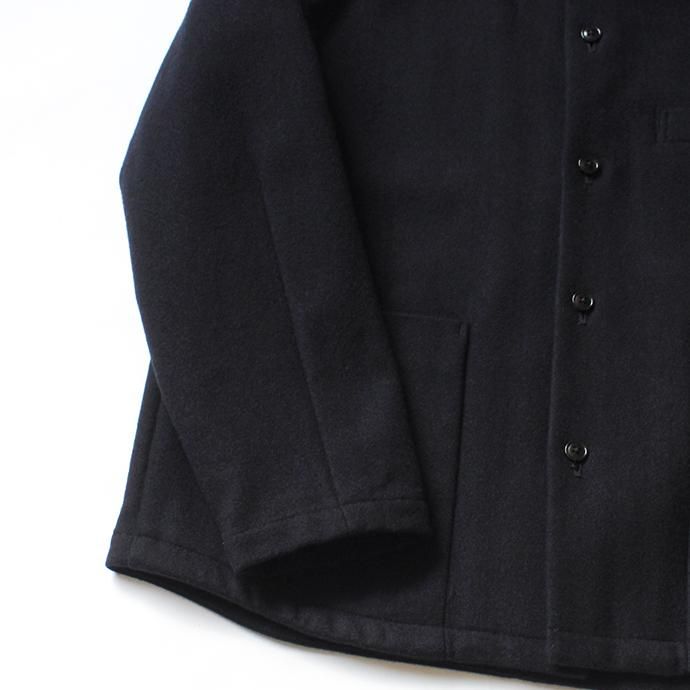 136224970 STILL BY HAND / BL0284 ウールメルトン スタンドカラージャケット - Navy 02