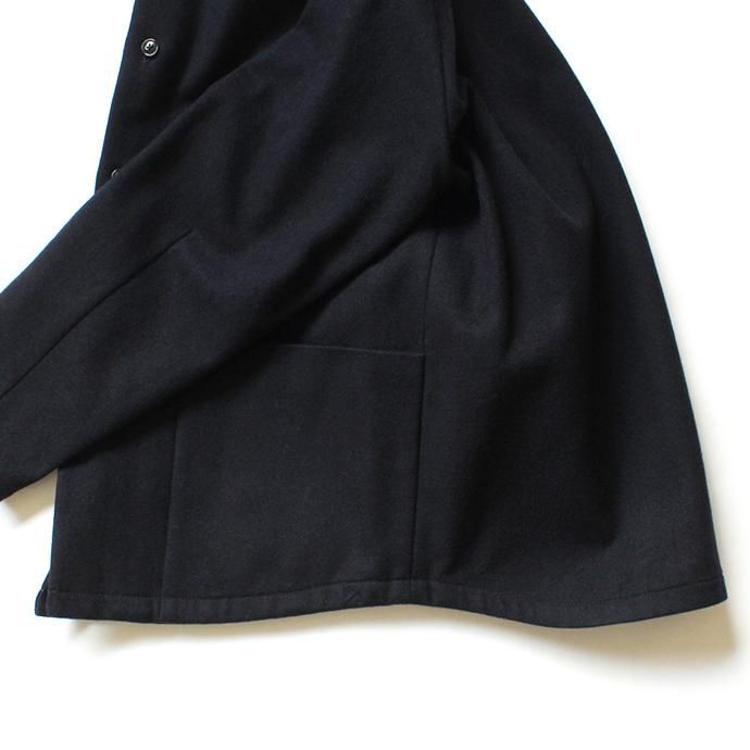 136224970 STILL BY HAND / BL0284 ウールメルトン スタンドカラージャケット - Navy 02
