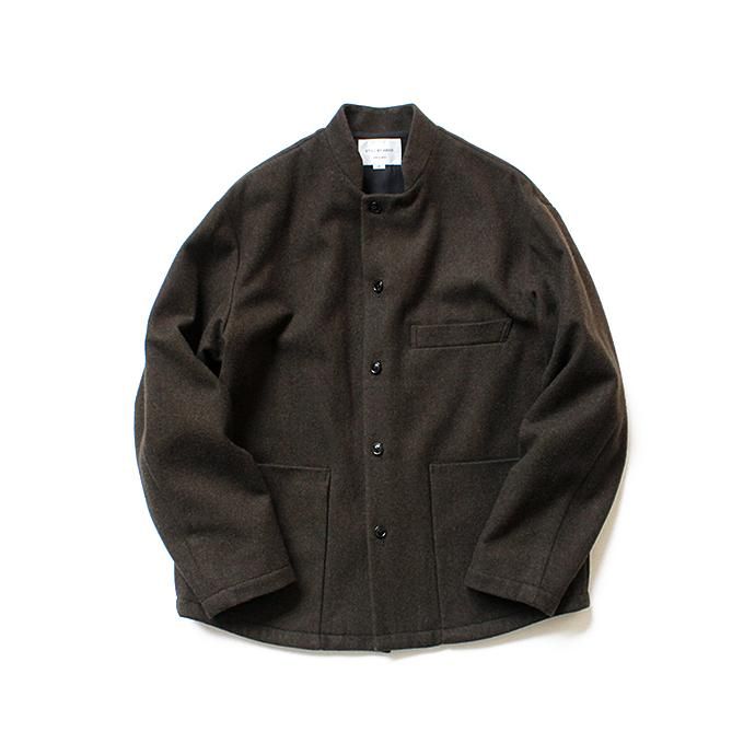 136225037 STILL BY HAND / BL0284 ウールメルトン スタンドカラージャケット - Khaki<img class='new_mark_img2' src='//img.shop-pro.jp/img/new/icons47.gif' style='border:none;display:inline;margin:0px;padding:0px;width:auto;' /> 01