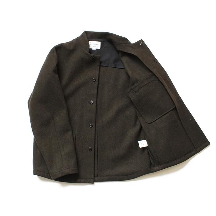 136225037 STILL BY HAND / BL0284 ウールメルトン スタンドカラージャケット - Khaki<img class='new_mark_img2' src='//img.shop-pro.jp/img/new/icons47.gif' style='border:none;display:inline;margin:0px;padding:0px;width:auto;' /> 02