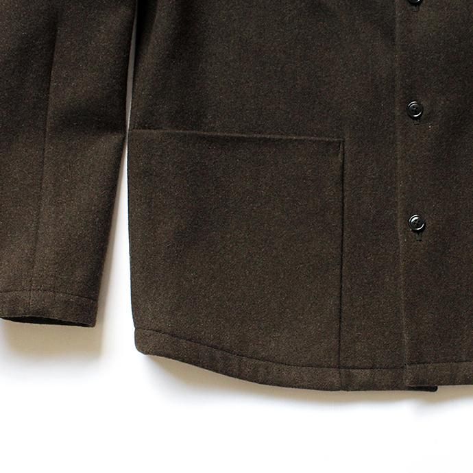 136225037 STILL BY HAND / BL0284 ウールメルトン スタンドカラージャケット - Khaki<img class='new_mark_img2' src='//img.shop-pro.jp/img/new/icons47.gif' style='border:none;display:inline;margin:0px;padding:0px;width:auto;' /> 02