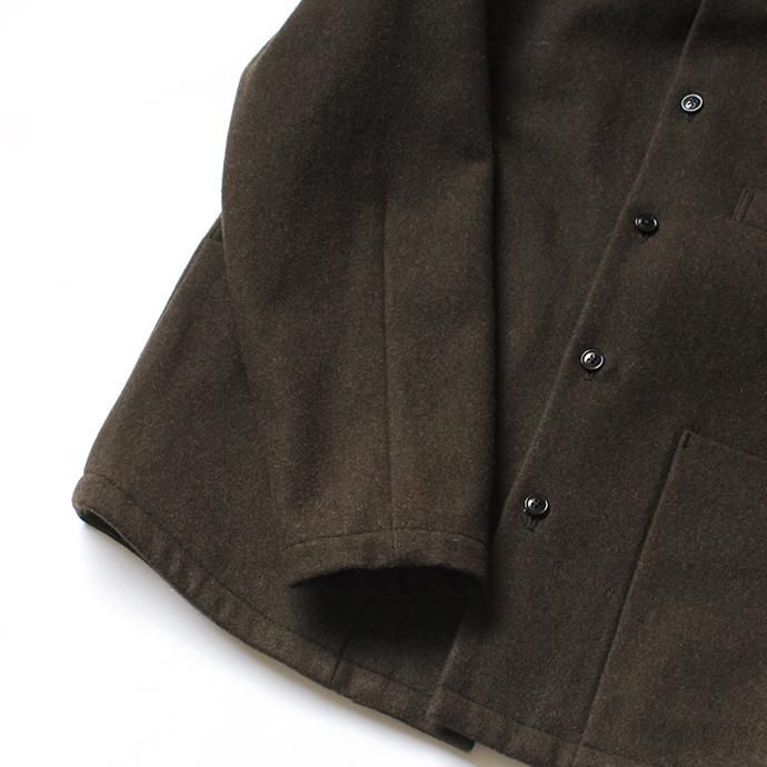 136225037 STILL BY HAND / BL0284 ウールメルトン スタンドカラージャケット - Khaki<img class='new_mark_img2' src='//img.shop-pro.jp/img/new/icons47.gif' style='border:none;display:inline;margin:0px;padding:0px;width:auto;' /> 02