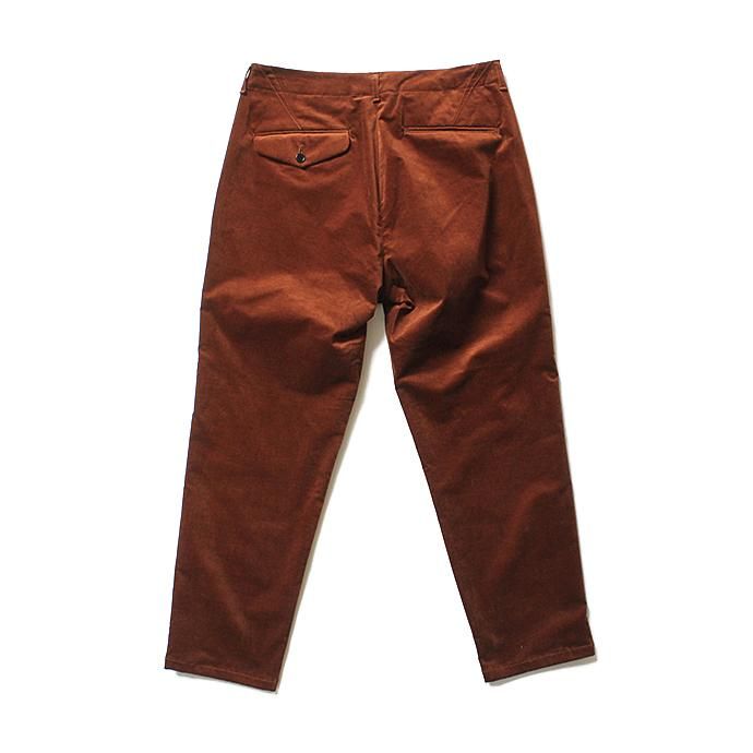 136225245 STILL BY HAND / PT0684 ストレッチ コットンベロアスラックス - Brown 02
