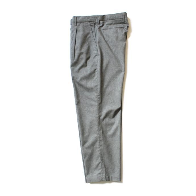 136280374 RICCARDO METHA / 1Tuck Wide Trousers ワンタックワイドトラウザース ヘリンボーン グレー 02