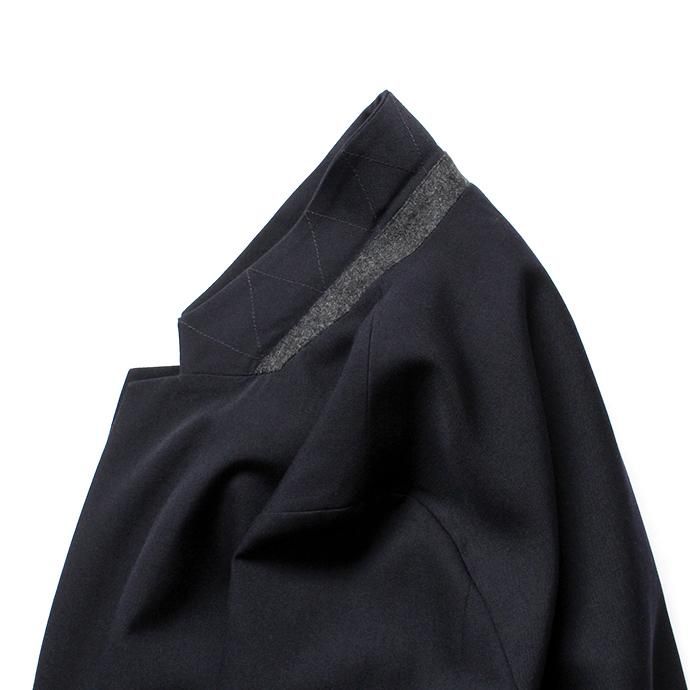 136306479 STILL BY HAND / JK0184 シンサレートライナー付き 強撚糸ウールジャケット - Navy 02