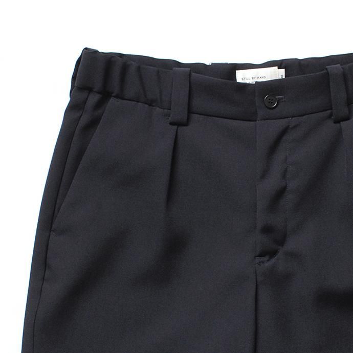 136307089 STILL BY HAND / PT0384 強撚糸ウールパンツ - Navy 02