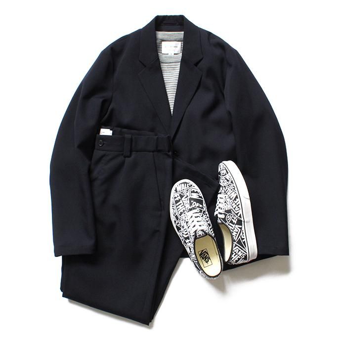 136307089 STILL BY HAND / PT0384 強撚糸ウールパンツ - Navy 02
