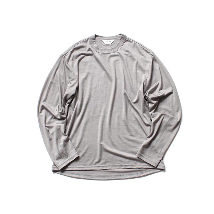 136307479 STILL BY HAND / CS0284 ウォッシャブルウールカットソー - Grey 01