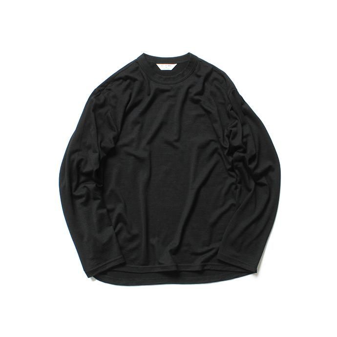 136307700 STILL BY HAND / CS0284 ウォッシャブルウールカットソー - Black 01