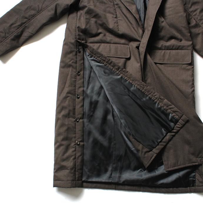 136327462 THEE(シー)/ WT-CO-02 padded gown coat 中綿入りガウンコート - Brown 02