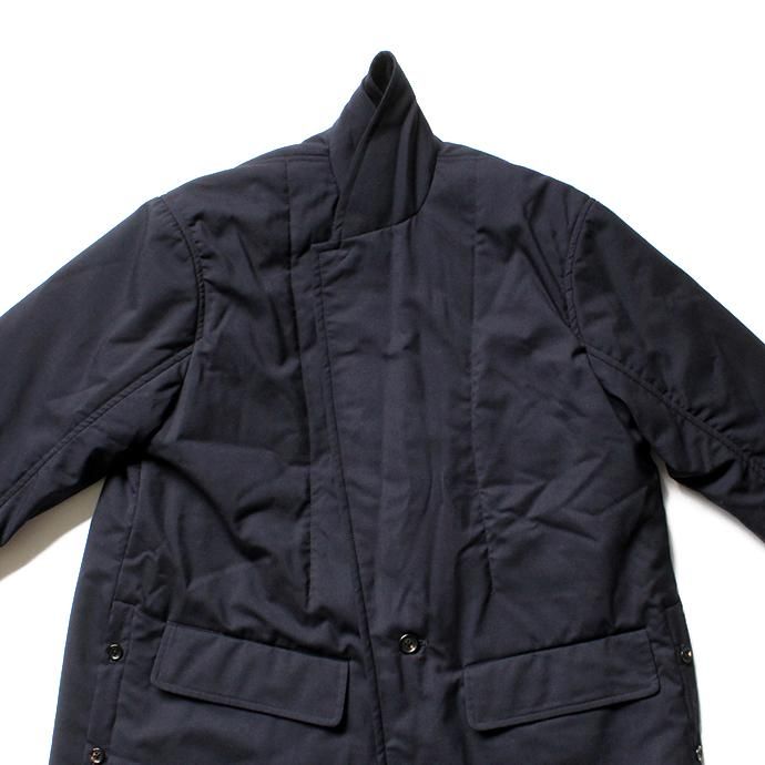 136327595 THEE(シー)/ WT-CO-02 padded gown coat 中綿入りガウンコート - Navy 02