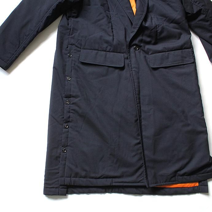136327595 THEE(シー)/ WT-CO-02 padded gown coat 中綿入りガウンコート - Navy 02