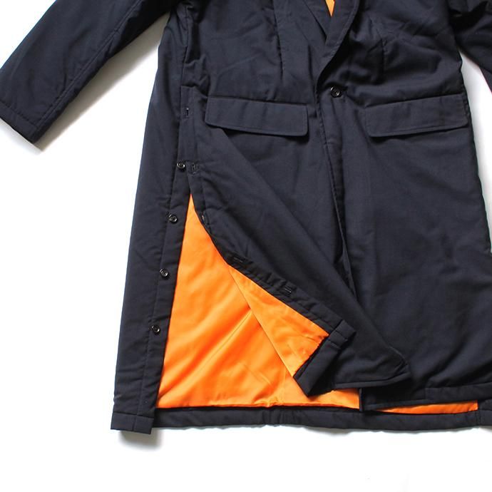 136327595 THEE(シー)/ WT-CO-02 padded gown coat 中綿入りガウンコート - Navy 02