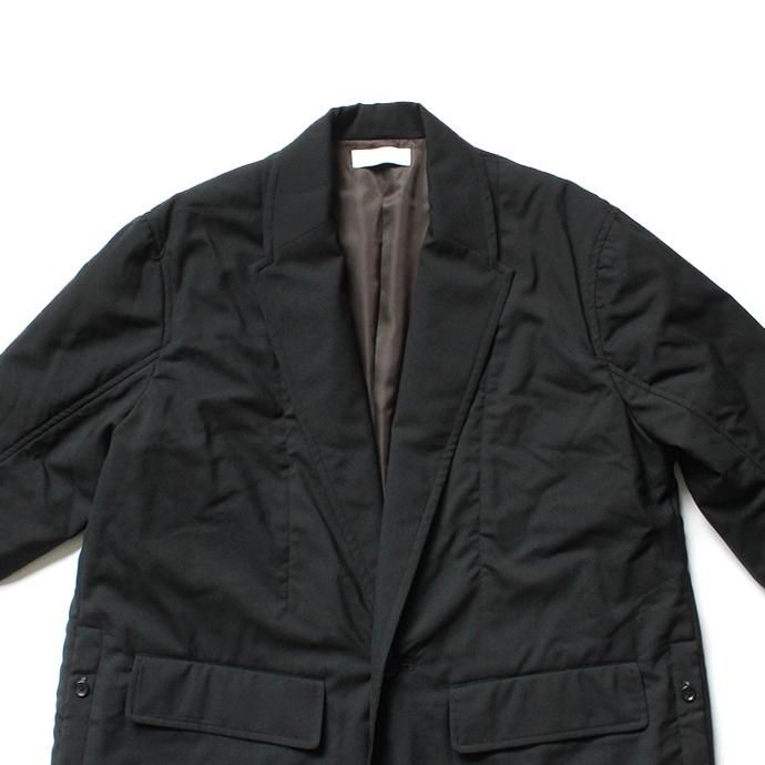 136327689 THEE(シー)/ WT-CO-02 padded gown coat 中綿入りガウンコート - Black 02
