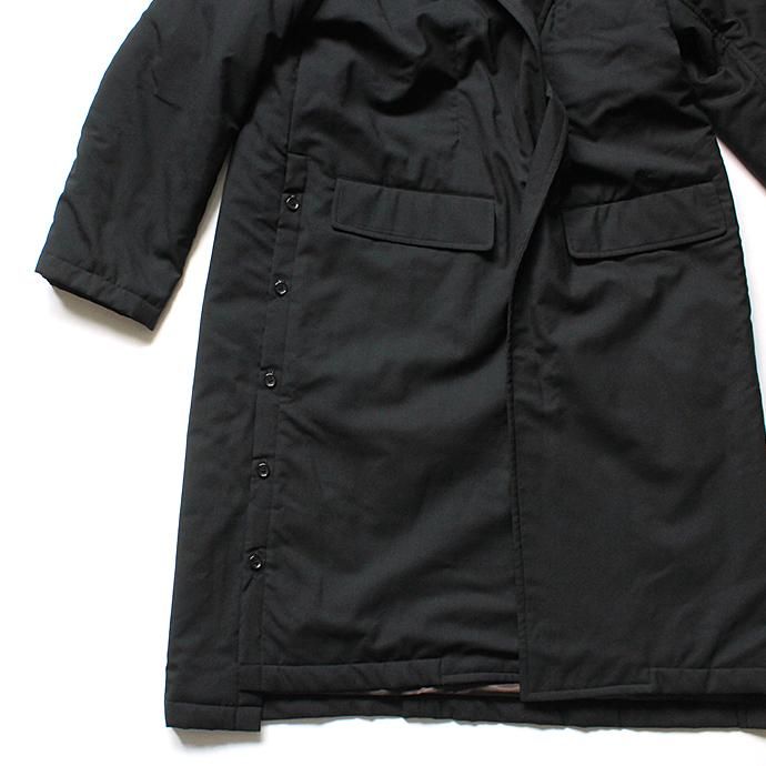 136327689 THEE(シー)/ WT-CO-02 padded gown coat 中綿入りガウンコート - Black 02