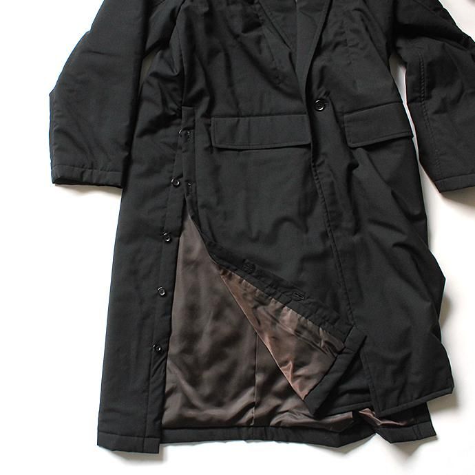 136327689 THEE(シー)/ WT-CO-02 padded gown coat 中綿入りガウンコート - Black 02
