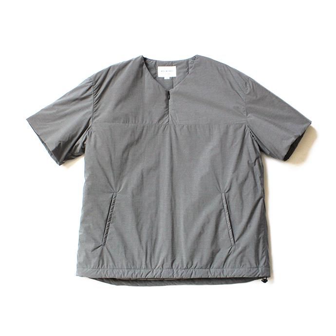 136404568 STILL BY HAND / BL0384 シンサレート中綿入り 半袖プルオーバー - Grey 01
