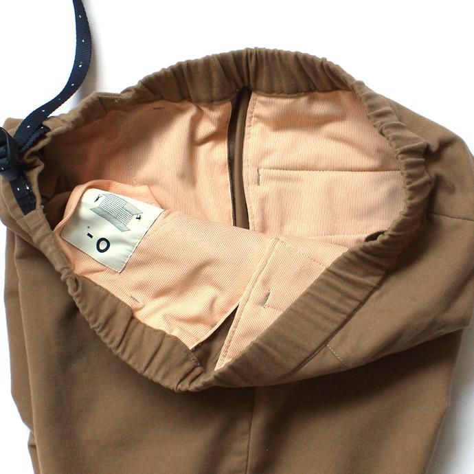 136494397 O-(オー)/ 19W-07 EASY TROUSERS moleskin イージートラウザーズ モールスキン - Brown 02