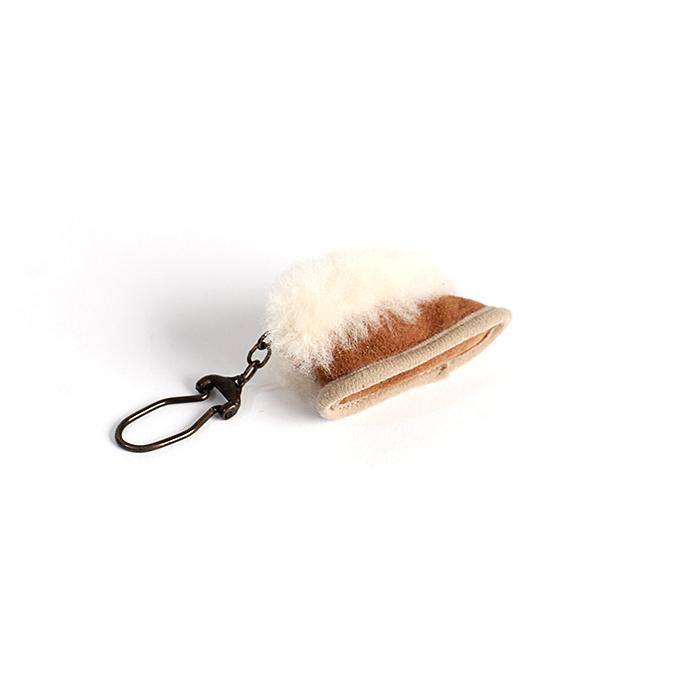 136551715 Glencroft / Sheepskin Slipper Keyring グレンクロフト シープスキンスリッパーキーリング 02