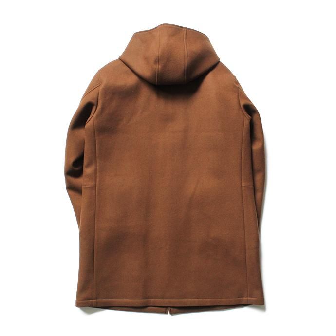 136904962 STILL BY HAND / CO0284 シンサレート中綿入り メルトンフーデッドコート - Camel 02