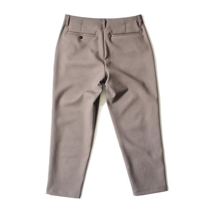 136996854 STILL BY HAND / PT0284 ウール混ダブルクロス ワンタックパンツ - Mocha Beige 02