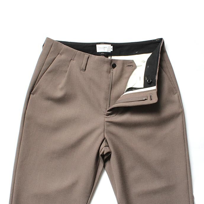 136996854 STILL BY HAND / PT0284 ウール混ダブルクロス ワンタックパンツ - Mocha Beige 02