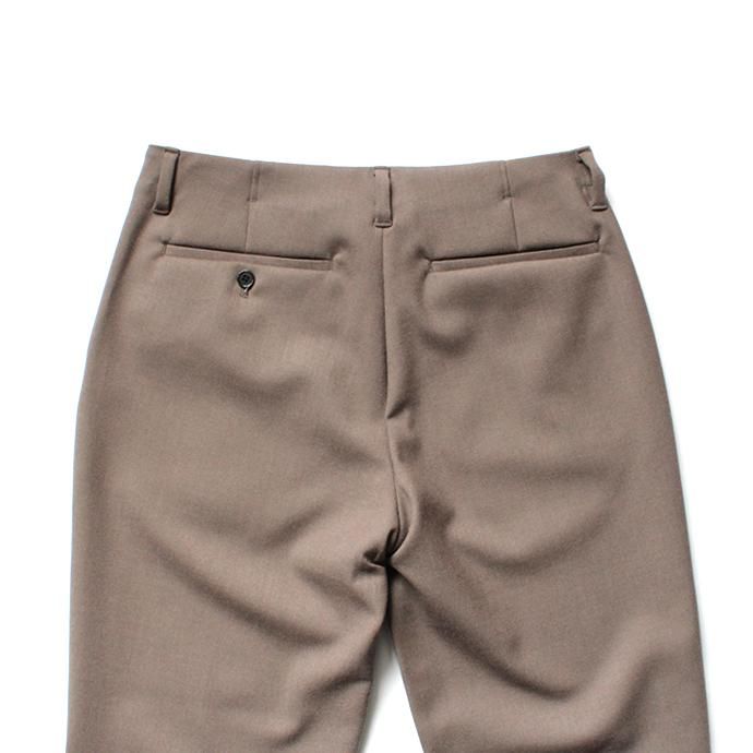 136996854 STILL BY HAND / PT0284 ウール混ダブルクロス ワンタックパンツ - Mocha Beige 02