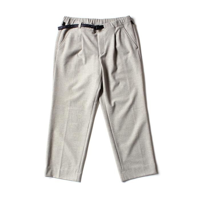 137338795 O-(オー)/ 19W-09 EASY TROUSERS イージートラウザーズ - Gray Herringbone 01