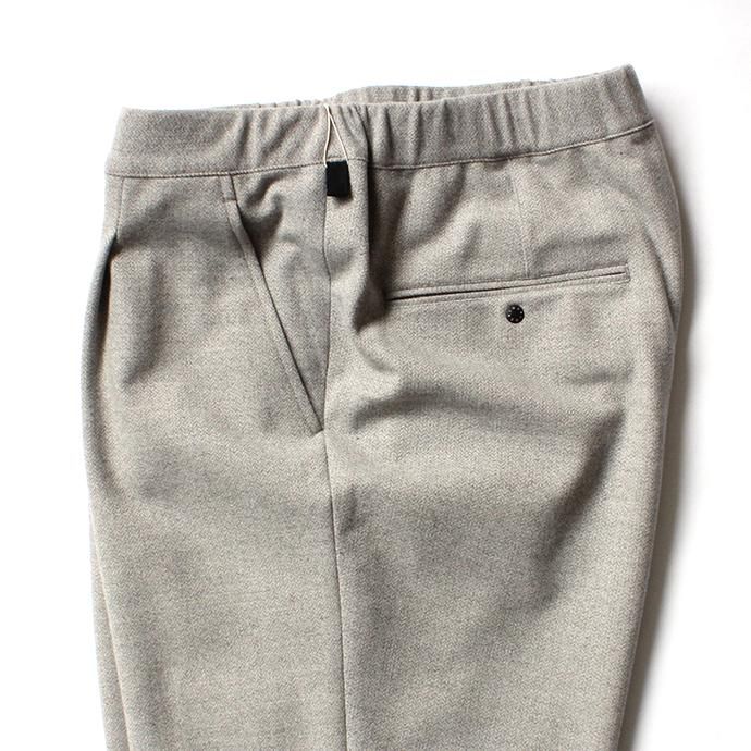 137338795 O-(オー)/ 19W-09 EASY TROUSERS イージートラウザーズ - Gray Herringbone 02