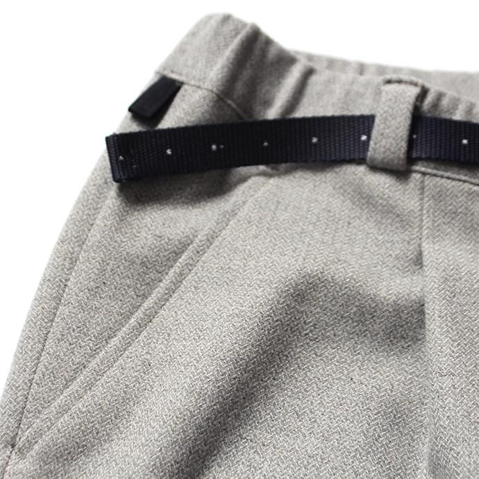 137338795 O-(オー)/ 19W-09 EASY TROUSERS イージートラウザーズ - Gray Herringbone 02