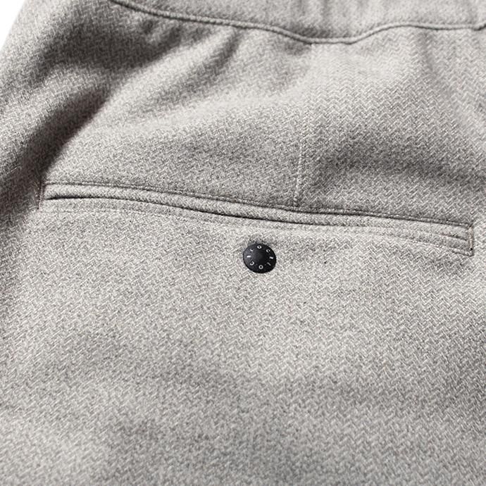 137338795 O-(オー)/ 19W-09 EASY TROUSERS イージートラウザーズ - Gray Herringbone 02