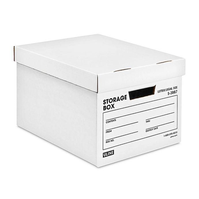 137804853 ULINE / Heavy Duty Storage File Box ヘビーデューティーファイルボックス 4個セット 01