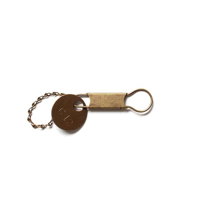 138050327 CANDY DESIGN & WORKS / Gordon Plate CK-01P ゴードンプレート キークリップ - Brass 01