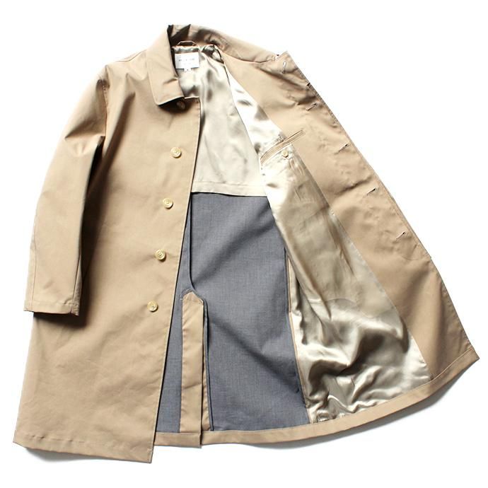 138567073 STILL BY HAND / CO0384 ボンディング素材 ステンカラーコート - Beige 02