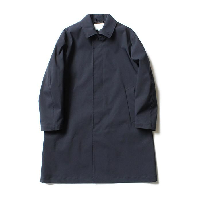 138567159 STILL BY HAND / CO0384 ボンディング素材 ステンカラーコート - Navy 01