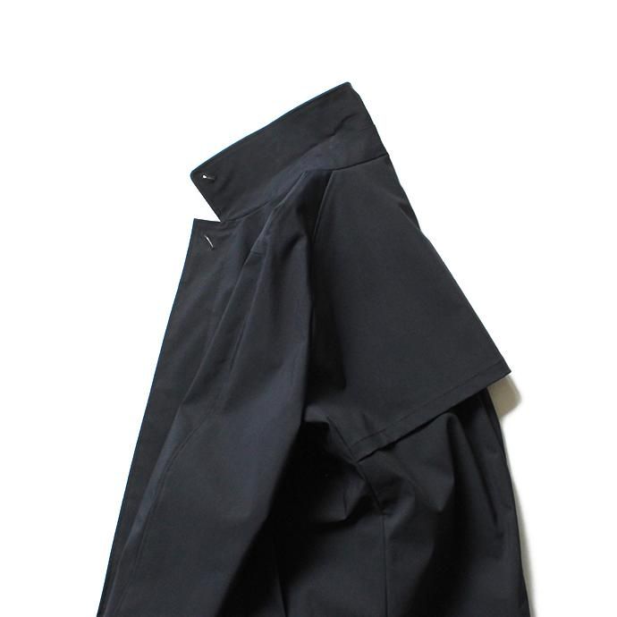 138567159 STILL BY HAND / CO0384 ボンディング素材 ステンカラーコート - Navy 02