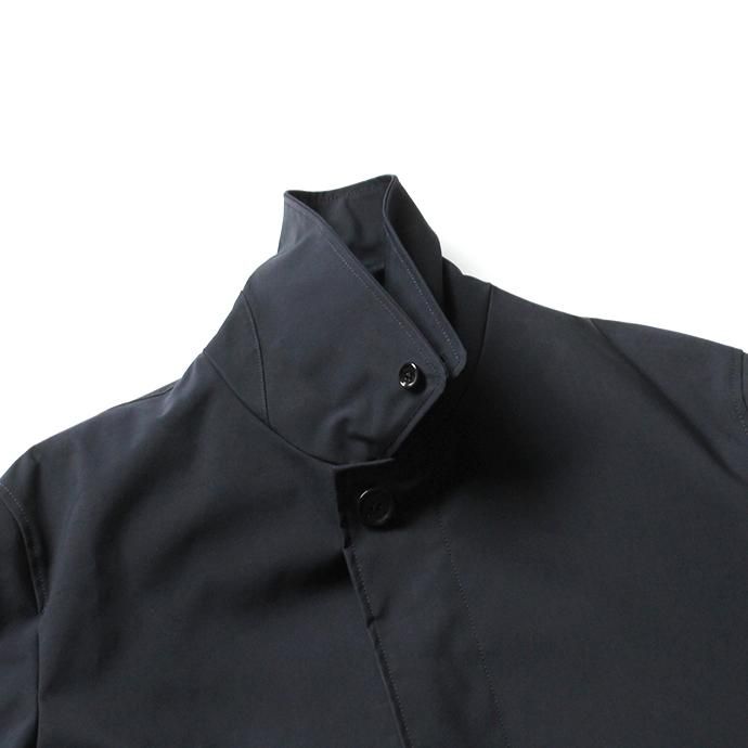 138567159 STILL BY HAND / CO0384 ボンディング素材 ステンカラーコート - Navy 02