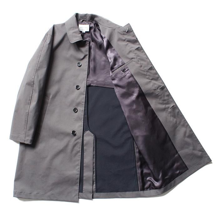 138568829 STILL BY HAND / CO0384 ボンディング素材 ステンカラーコート - Grey 02