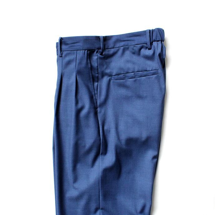 139490167 THEE(シー)/ 2 tuck wide. TR-PT-01 ツータックワイドスラックス - BLUE 02