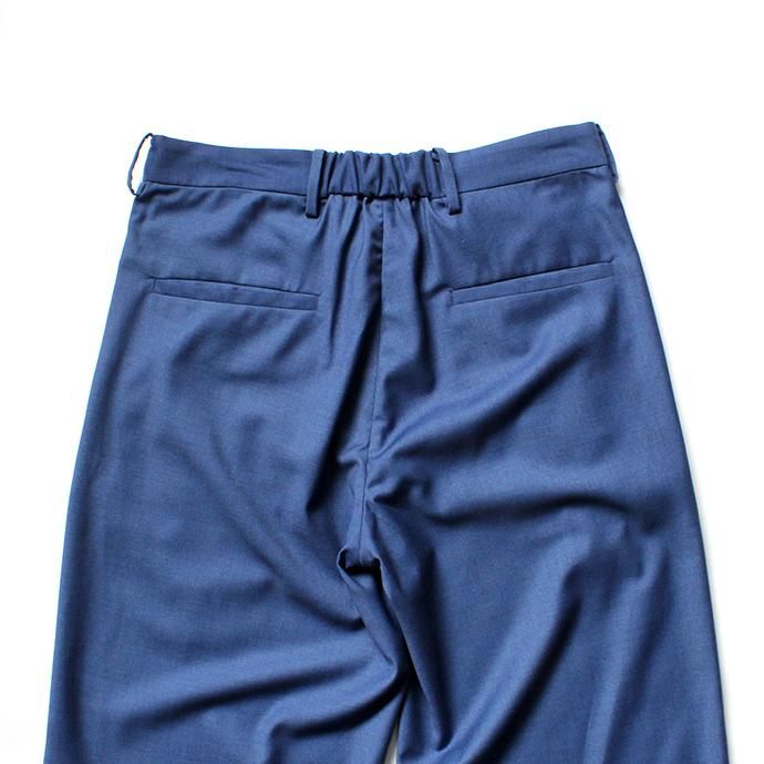 139490167 THEE(シー)/ 2 tuck wide. TR-PT-01 ツータックワイドスラックス - BLUE 02