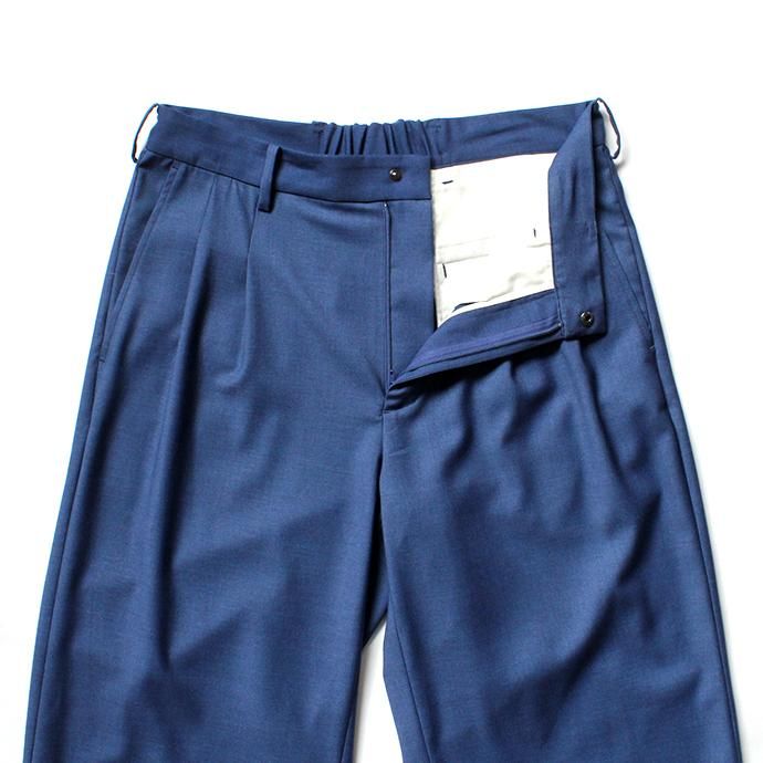 139490167 THEE(シー)/ 2 tuck wide. TR-PT-01 ツータックワイドスラックス - BLUE 02